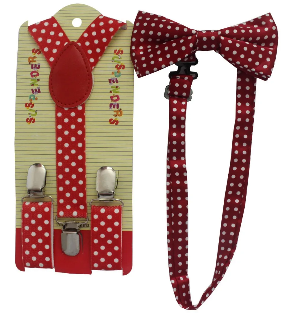 Free Shipping 2018 New Lovely Girls Toddler Red Polka Dot Braces