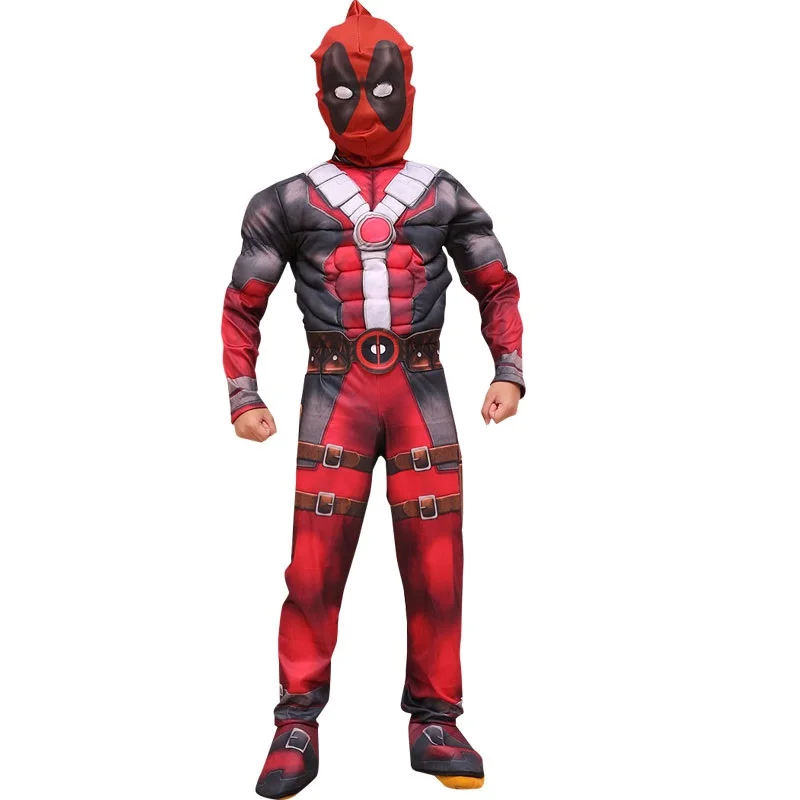 Мышцы Делюкс Мальчиков Marvel Anti Hero мертвых бассейн костюм кино Хэллоуин