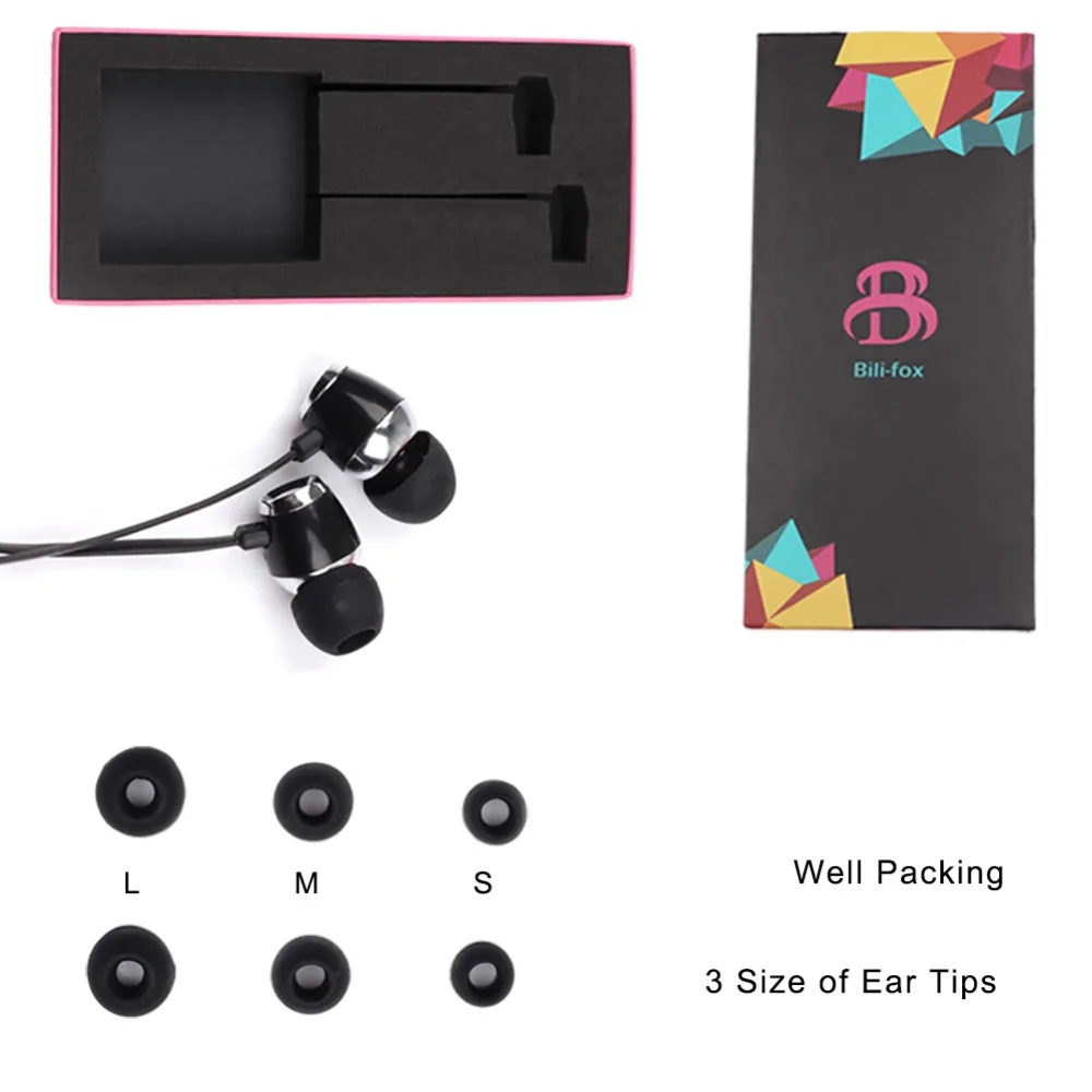 in-ear headphones EJ-01001-BK accessories