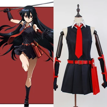 

New Hot Anime Akame Ga Kill Cosplay For Adult Women Girl Night Raid Akame Costume Dress Full Set Halloween Carnival Cosplay