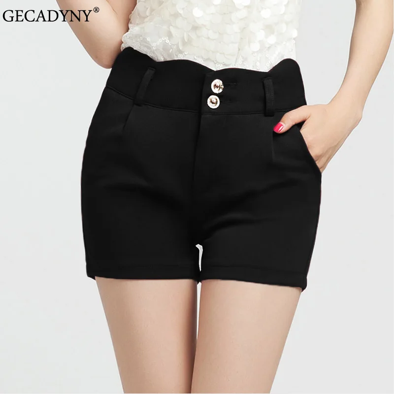 Plus Size 4XL Summer Casual High Waist Women Shorts 4 ...