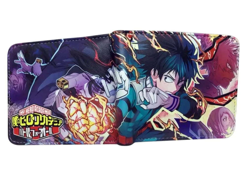 my hero academy cosplay Wallet anime Bifold Short wallet With Card Holder Coin Pocket