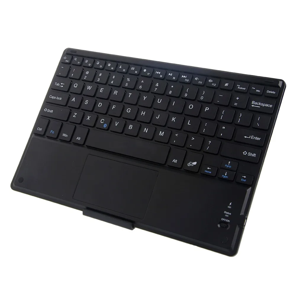 

10 inch Slim Bluetooth Keyboard Built-in pad and Rechargeable Battery