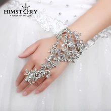 Роскошный полностью в камнях свадебные браслеты свадебный цветок стиль ювелирные браслеты модные шикарные свадебные аксессуары