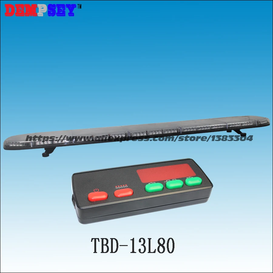 Perfect TBD-13L83 High quality super bright 1.8M LED Blue lightbar,Car Roof Flash Strobe lightbar,Police/Ambulance/emergency lightbar 2