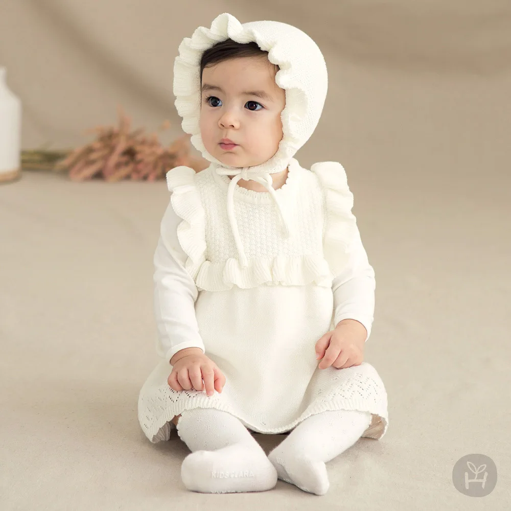 

kids dresses for girls, Toddler's Girls White Knit Dress, Princess baby girls Fall Dress