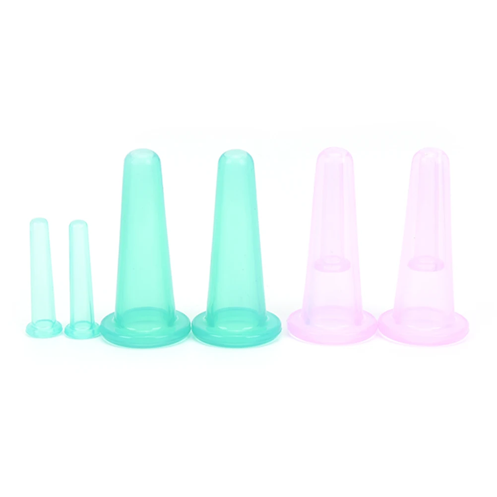 4 шт./компл. силиконовый массажный набор чашка вакуумный массаж для лица тела