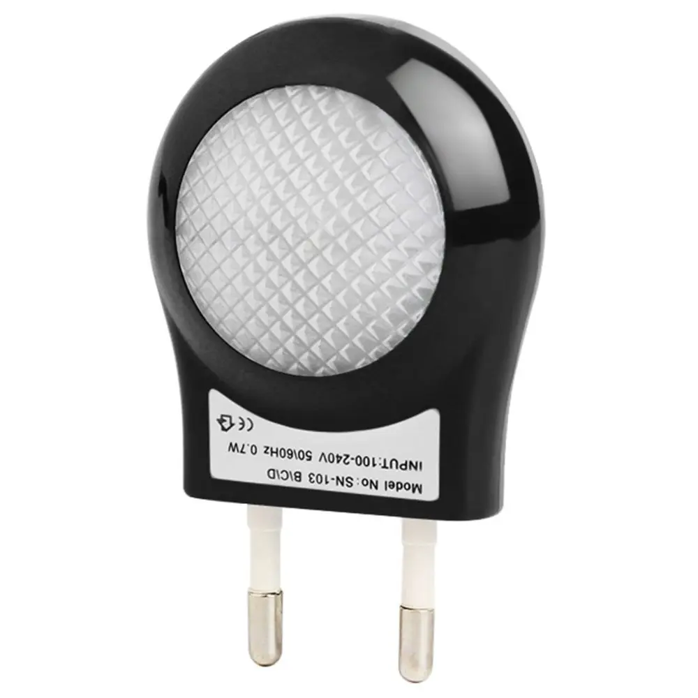 EU Plug LED Night Light 4 Colors AC 100V 240V 0.7W Portable Sensor KF