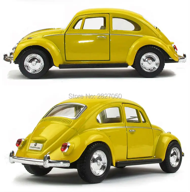 Kinsmart VW classic Beetle 1967 1:32 5 дюймов литой под давлением Металлический Игрушечный Автомобиль из сплава оттягивающийся автомобиль в подарок для детей