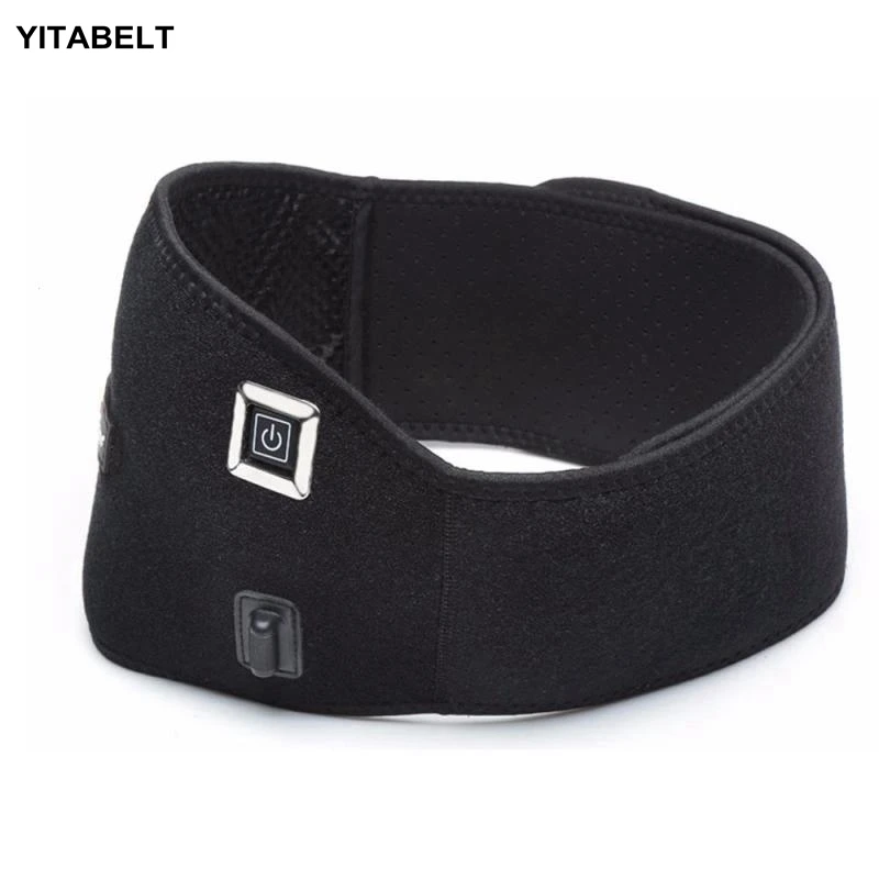 

USB Charge Waist Heating Pad Support Belt Back Heat Wrap Lumbar Warm Therapy Hot Pain Relief Muscle Relax