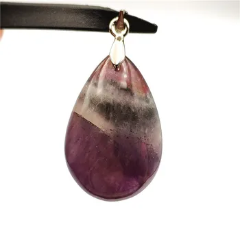 

Natural Auralite 23 Pendant Women Men Gift 30x20x11mm Purple Red Water Drop Canada Stone Crystal Fashion Necklace Pendant AAAA