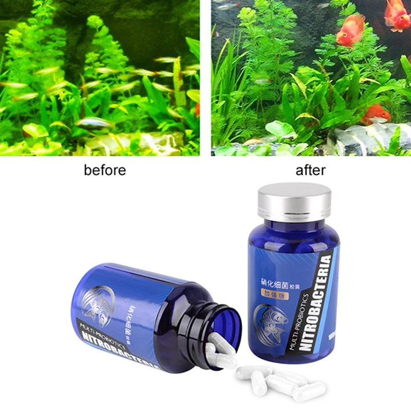 Aquarium Nitrifying Bacteria Capsule for Water Purifier System Fish Tank Water Filter Nitrifying Freshwater Aquarium Accessories