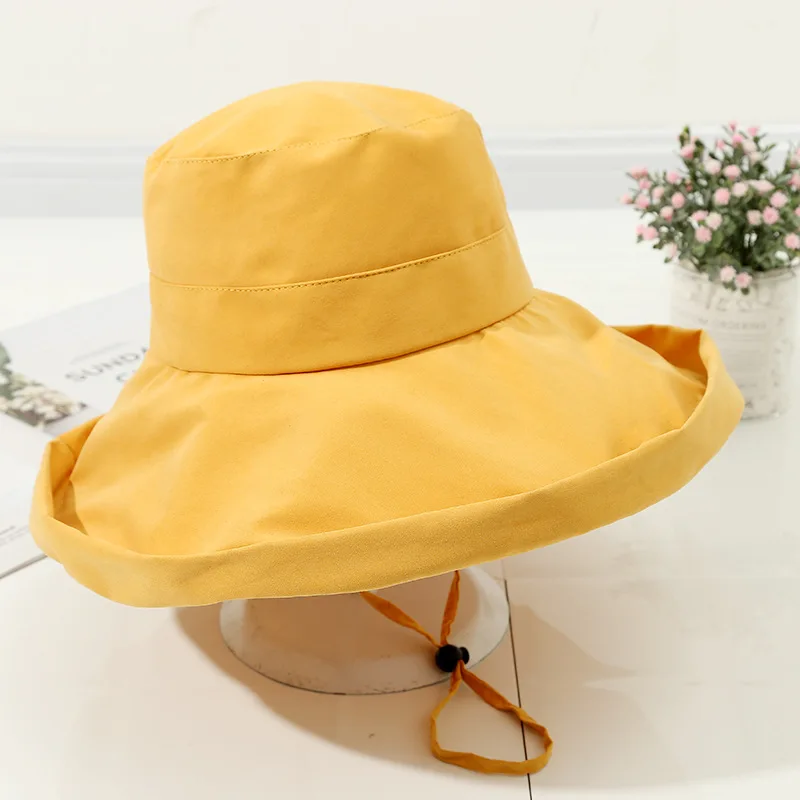 MATTYDOLIE Рыбацкая Шляпа Сплошной Цвет летняя шляпа леди козырек пляж баткет шляпа широкая сторона Открытый Складная солнцезащитная Кепка