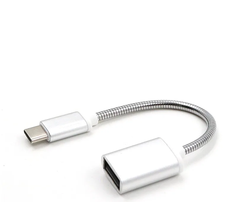 Металлический type-C USB 2,0 к USB 2,0 адаптер типа OTG C кабель для передачи данных разъем для компьютера ПК для сотового телефона