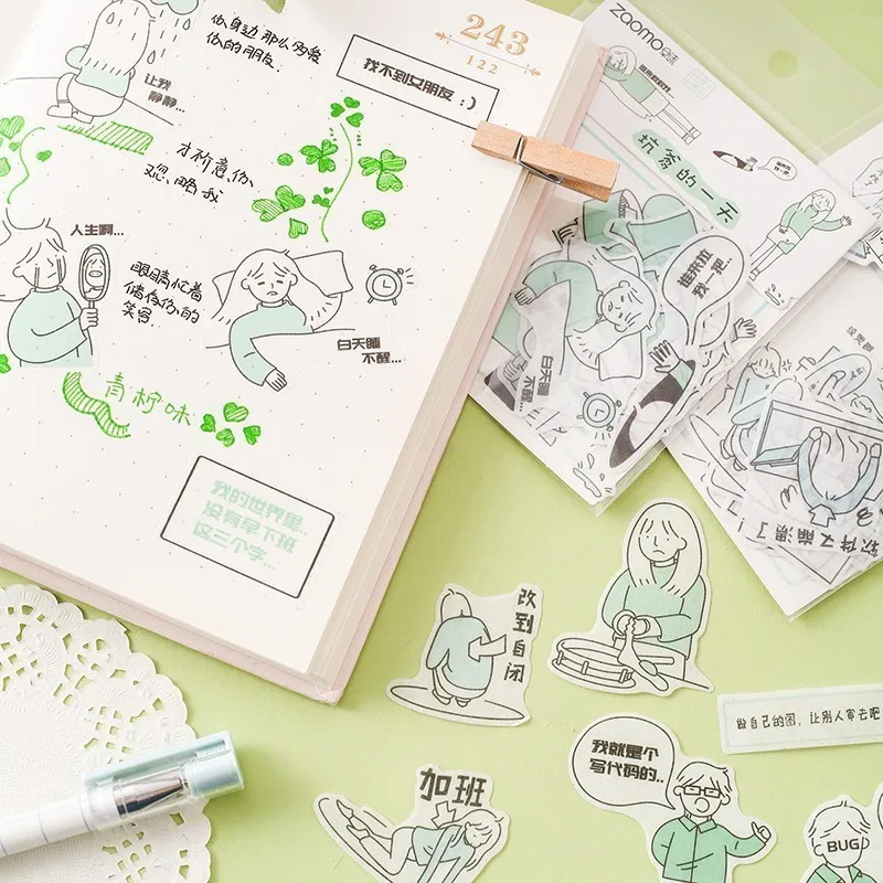 Kawaii наклейки для украшения ручной учётной записи креативный милый дневник DIY