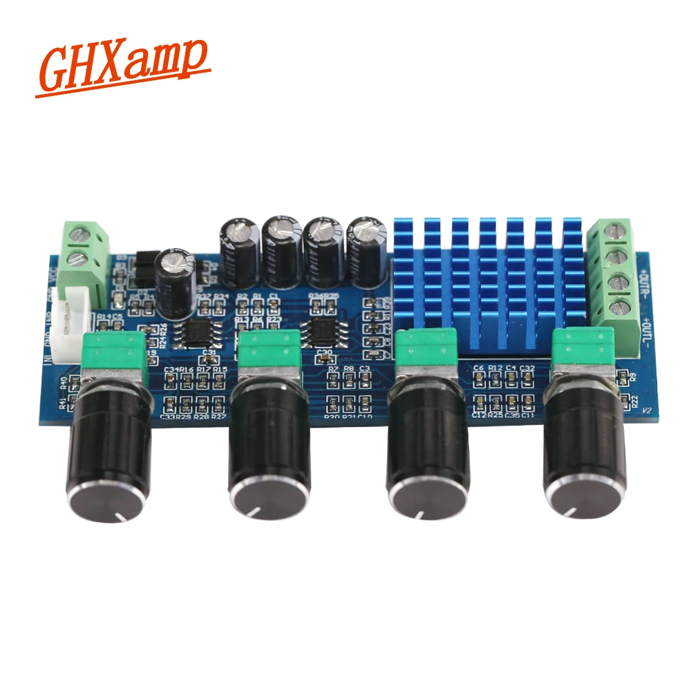 Ghxamp 80W*2 TPA3116 Audio Amplifier Board TPA3116D2 Speaker Bass Mediant Tweeter Tone Adjustment Board DC12-24V 5A Ghxamp 80W*2 TPA3116 Audio Amplifier Board TPA3116D2 Speaker Bass Mediant Tweeter Tone Adjustment Board DC12-24V 5A