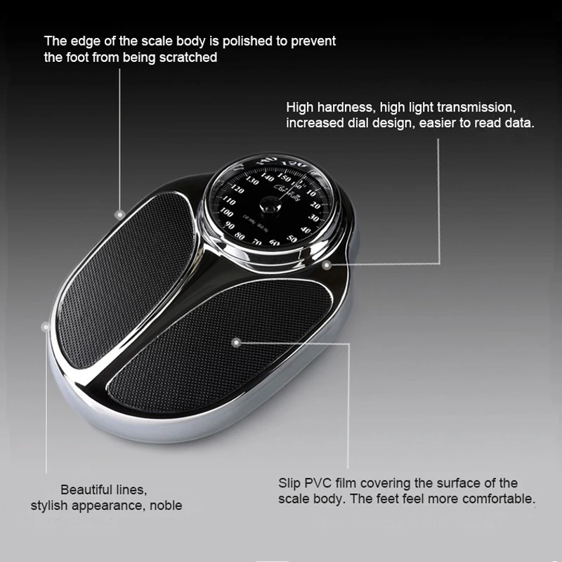 Luxury European Style Large Mechanical Scale Floor Bathroom Body Weight Scale Human Weight Body Spring Scale Hospital Hotel Gift