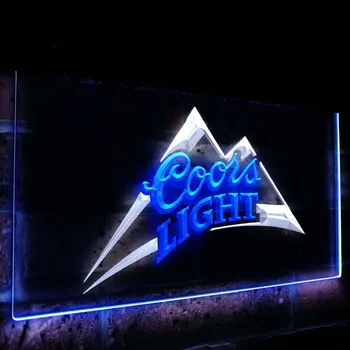 

Coors Light Beer Bar Decoration Gift Dual Color Led Neon Sign st6-0004