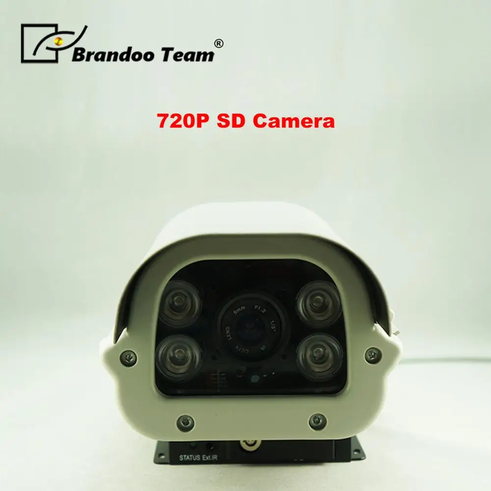 

BRANDOO 720P SD CCTV Waterproof Camera Support 128GB SD Card Infrared Camera Motion Detection Free shipping.