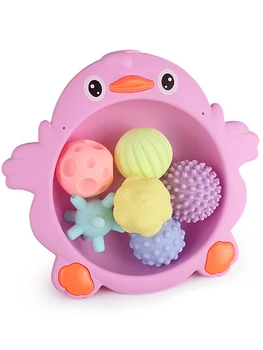 

Baby Hand Massage Ball Pinch Ball Multi-Texture Safety Can Bite The Teeth Cute Squishy Unicorn Glue Bath Play Toy For Babies