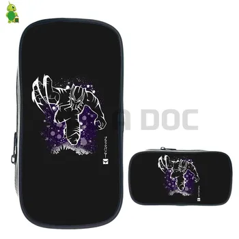 

Avengeres Black Panther Fluorescence Cosmetic Cases Kids Pencil Box Stationery School Supplies Purses Boys Girls Makeup Bag