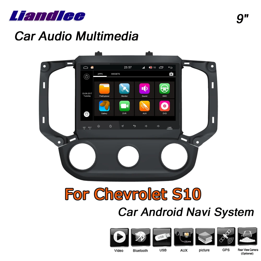 Cheap Liandlee Android 8 UP For Chevrolet S10 2017~2019 Stereo Car Radio Carplay Camera Wifi BT GPS Map Navi Navigation System No DVD 0