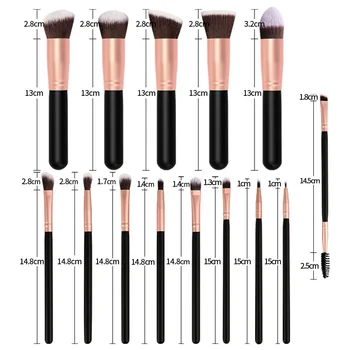 

NEW 14 Pcs Makeup Brush Soft Eye Shadow Contour Foundation Blush Beauty Tools for Women