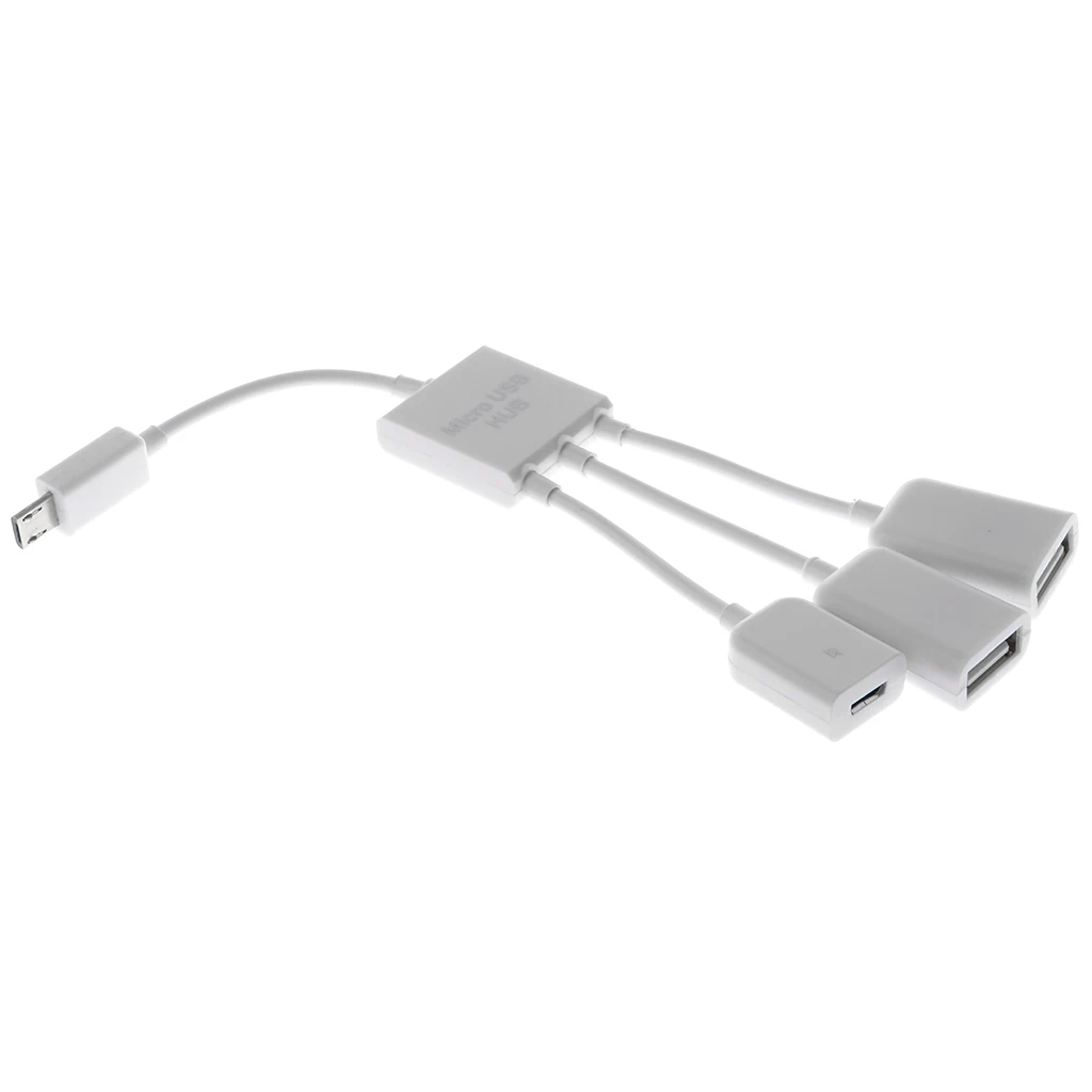 Микро usb хаб OTG Хост кабель 3 в 1 Micro USB папа к женскому 1x + 2x 2 0 удлинитель адаптер для