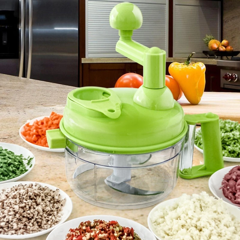 

Manual Food Processor For Meat Vegetable Separator Convenient Blender Grinder