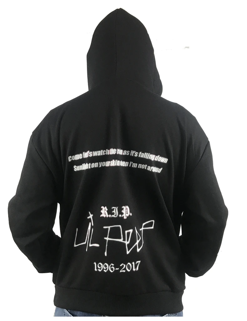 Shark Print 1 Lil Peep Hoodies Love Winter Men Sweatshirts Hooded Pullover Casual Men or Women Fashion Long Sleeve