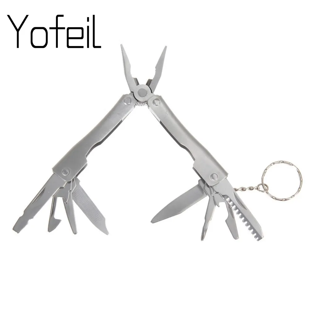 Outdoor Stainless Steel Multi Tool Plier Portable Pocket Mini Camping