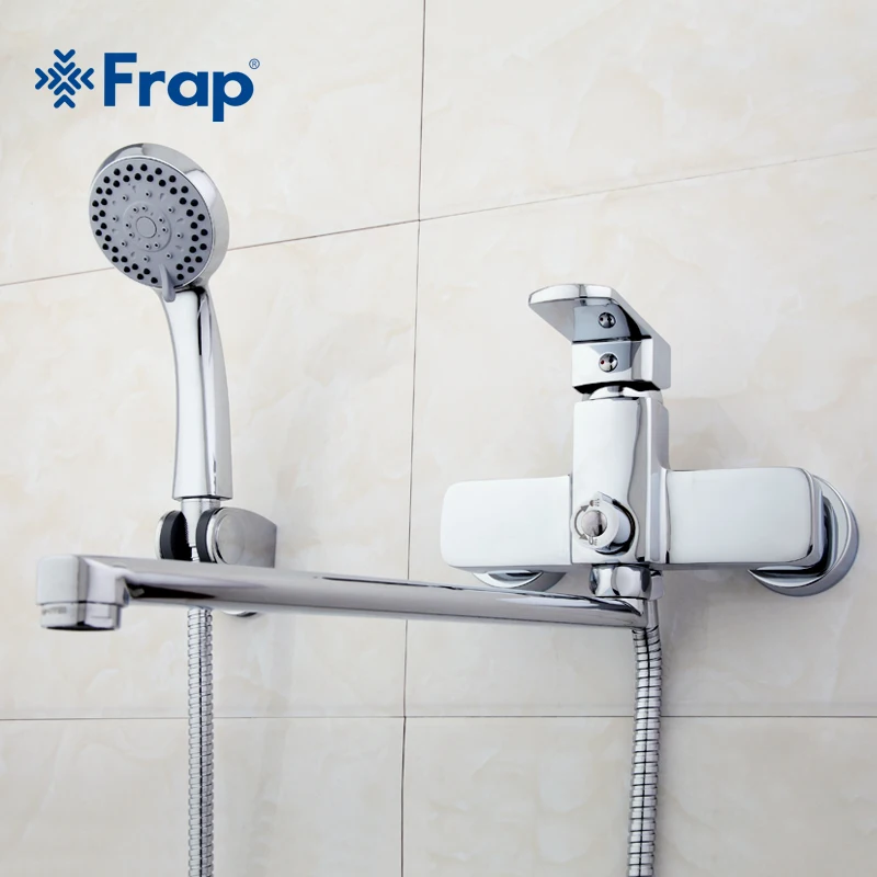 Frap экономии воды квадратная голова душ ABS пластик стороны провести Ванна Аксессуары для ванной комнаты F003