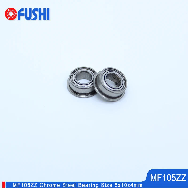 MF105ZZ фланец подшипника 5x10x4 мм 10 шт. двойной экранированный Миниатюрный фланцевые