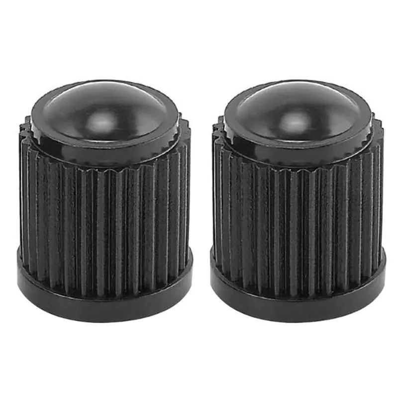 100pcs/lot Plastic Car Bike Motorcycle Truck Wheel Tire Valve Stem Cap Dust Cover Black Air Nozzle Caps