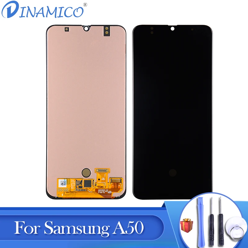 

Dinamico 6.4Inch For Samsung Galaxy A50 Lcd With Touch Screen Digitizer Assembly A505 Lcd A505F A505FD A505A Display+Frame