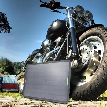 

Portable Solar Panel Battery Charger Maintainer 18V 12V 10W Cigarette Lighter Plug For Automobile Motorcycle Tractor Boat RV