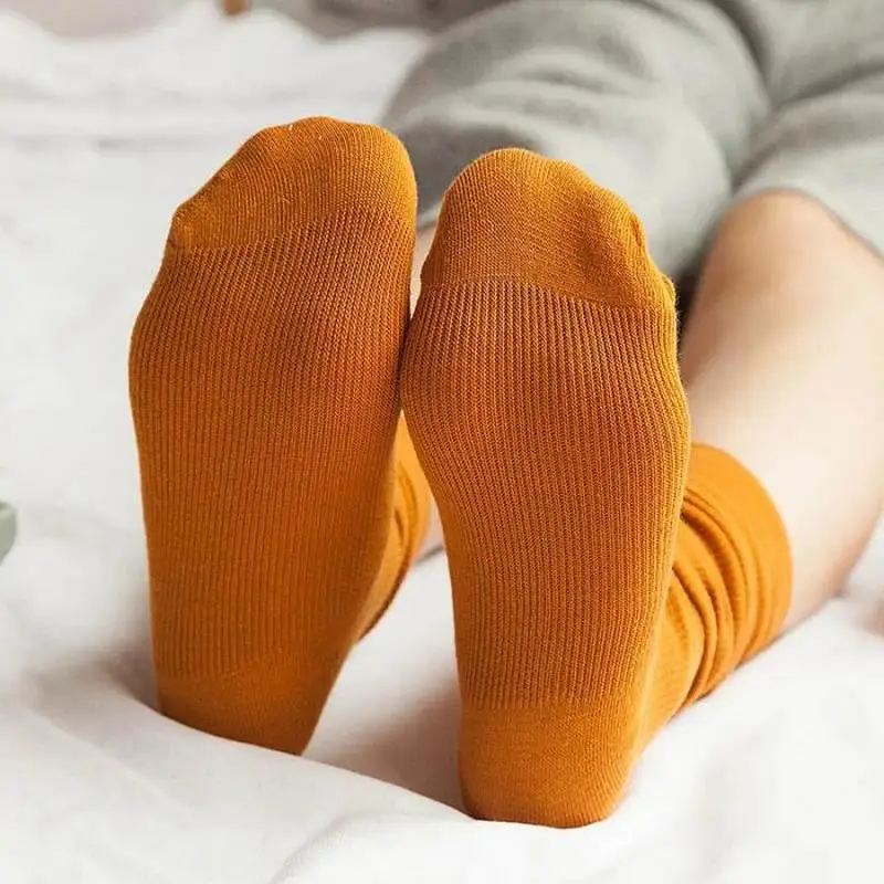 Женские осенние хлопковые Повседневные носки в стиле ретро для девочек, студенческие носки в стиле Харадзюку, милые женские носки
