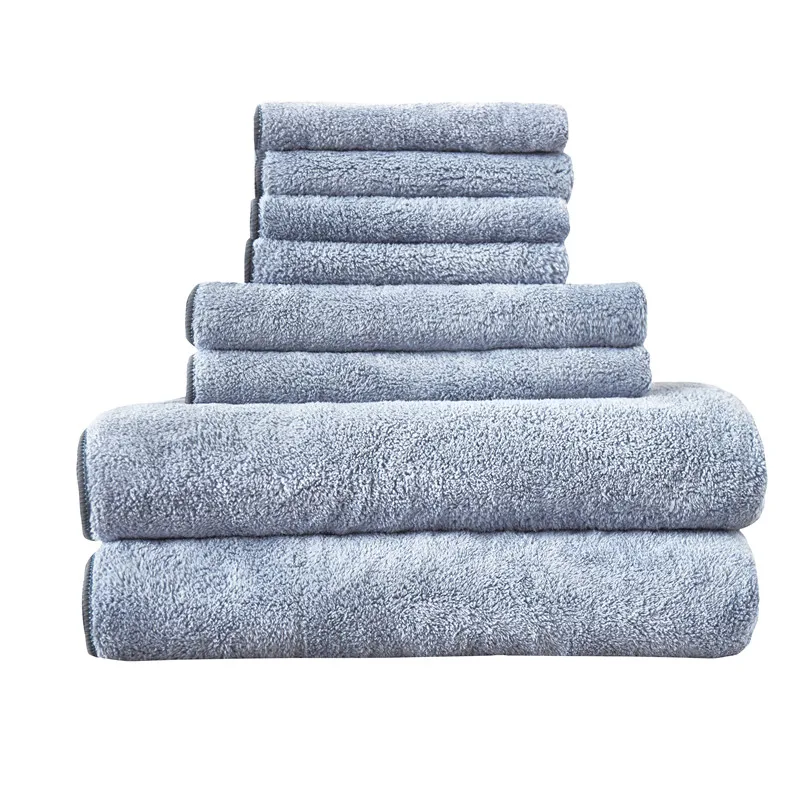 

8pcs/lot soft hand towel face towel bath towel sets quick dry breathable set towel