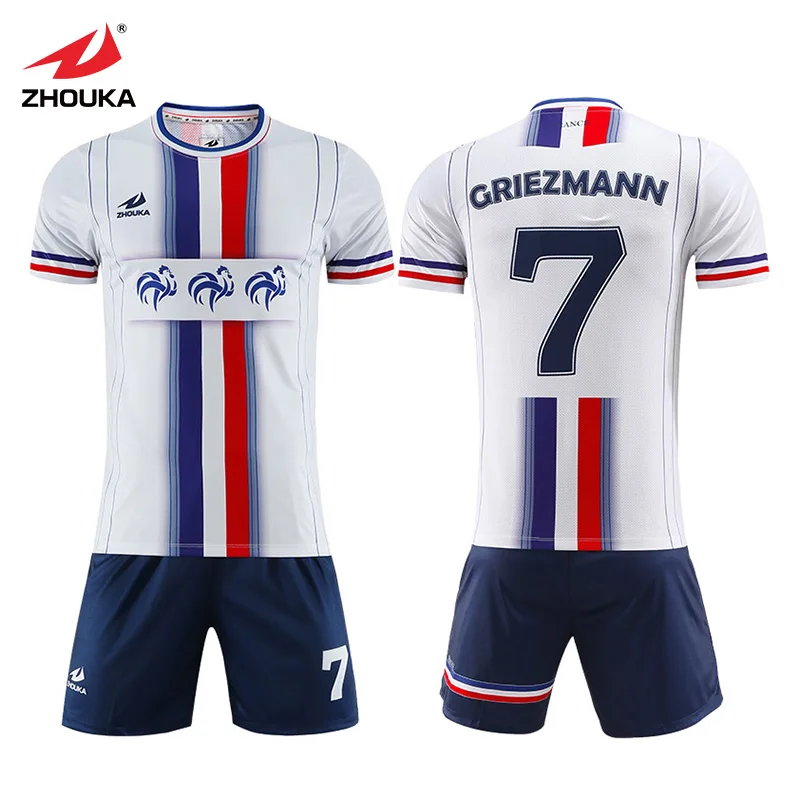 

Wholesale Sublimation Printing Custom Futbol Club Team Uniform Football Shirt Tops Suit Spain Jerseys Soccer Kit Soccer jersey