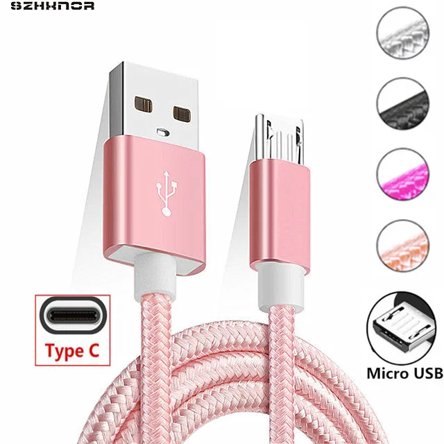 

Type C Charge USB for Samsung Galaxy J3 J5 J7 A5 A3 A7 2016 2017 J4 J6 A8 A6 2018 s8 S9 Plus S7 S6 edge Micro USB Charger Wire