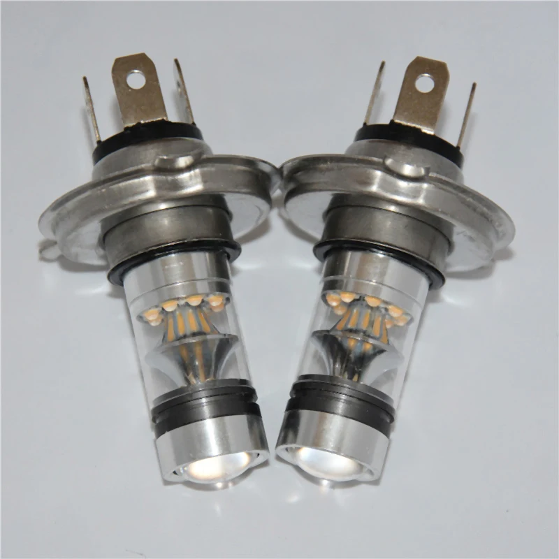 

2Pcs 100W H4 LED Bulb 20 SMD Car Fog Light 6000K DC 12V 360 Degree White Interior Lighting Sourcing Parking Lampochka Bombillas