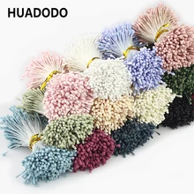 HUADODO 1,5 мм 400 шт искусственная тычинка ручной работы Искусственные цветы принадлежности для свадебной вечеринки украшения дома DIY Аксессуары