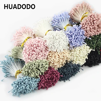 

HUADODO 1.5mm 400Pcs Artificial stamen Handmade Artificial Flowers Supplies For Wedding Party Home Decoration DIY Accessories