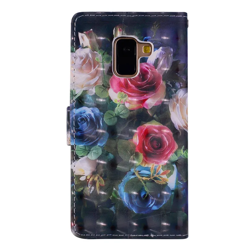 Чехол для Samsung Galaxy A6 Plus A8 2018 J3 J4 J6 J7 J8 J2 Pro роскошный кожаный чехол книжка с объемным
