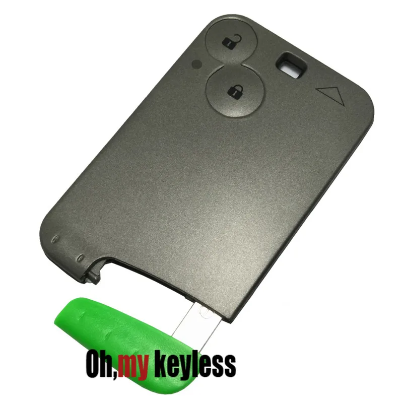 

Replacement key card for renault laguna remote control key case 2 button key cover