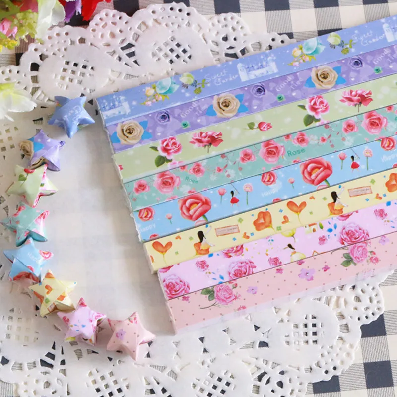 Роза звезда бумага Оригами квиллинговая латтерная рукоделие Складная