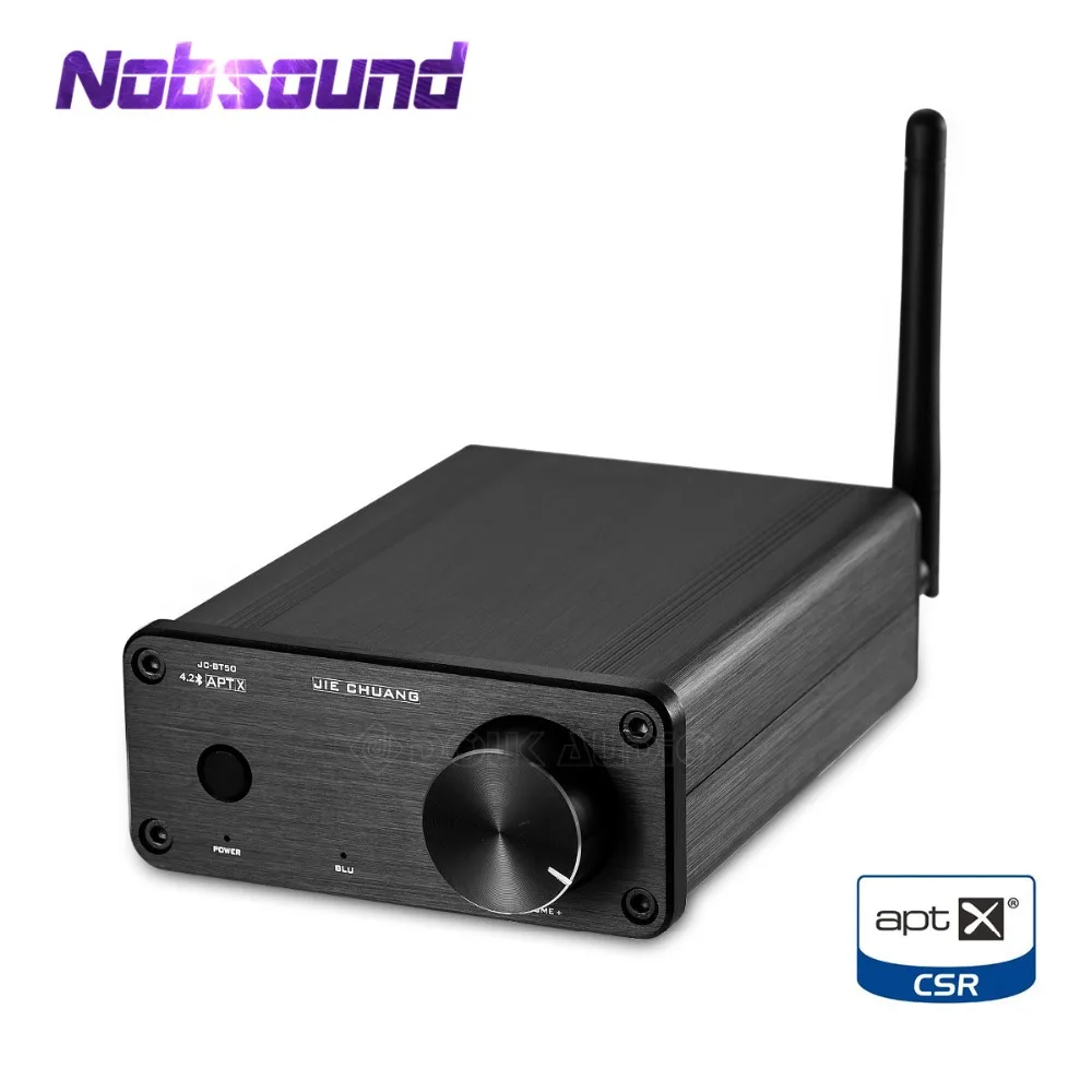 Цифровой усилитель мощности Nobsound Mini TPA3116 Bluetooth 4 2 аудиоресивер APTX 50 Вт + черный