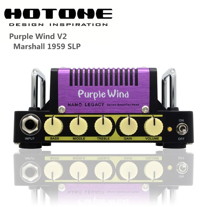 Hotone Audio Nano Legacy Micro Amp Mini Head Series-сердечная атака, британское нашествие, фиолетовый ветер, Mojo Diamond, гром бас - Color: Purple Wind