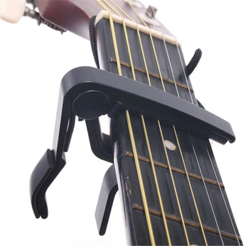 de Clip guitarra eléctrica clásica acústica, Capo para ajuste de tono, aleación de aluminio, Capodaster Clamp Key - AliExpress Deportes y