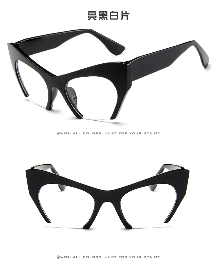 Женские солнцезащитные очки "кошачий глаз" в ретро стиле, модные, красные, серебристые, Uv400, женские, большие, De Soleil Femme AAAR05
